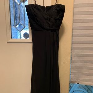 Black flows gown